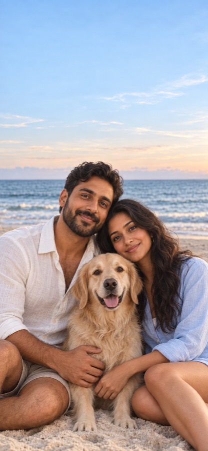 By the sea, together
