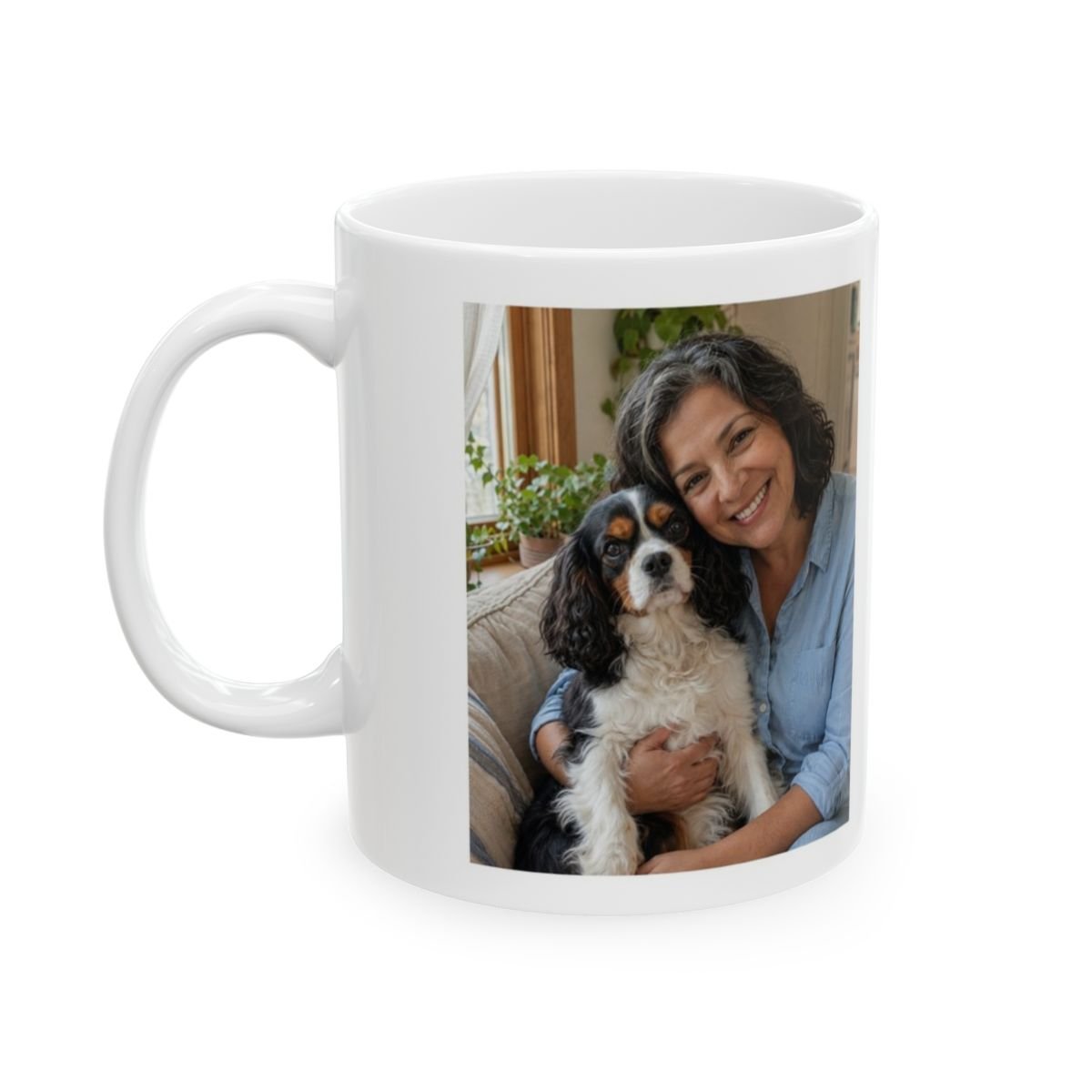 Portrait printed on a mug